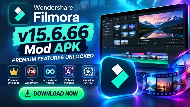 Download Filmora v15.6.66 Mod APK – Premium Features Unlocked